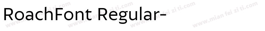 RoachFont Regular字体转换